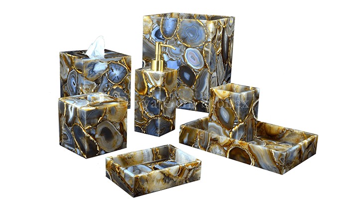 AGATE BATHROOM ACCESSORIES